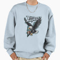 Fierce Eagle Clutching Football Sweatshirt - Unique Graphic for Adults