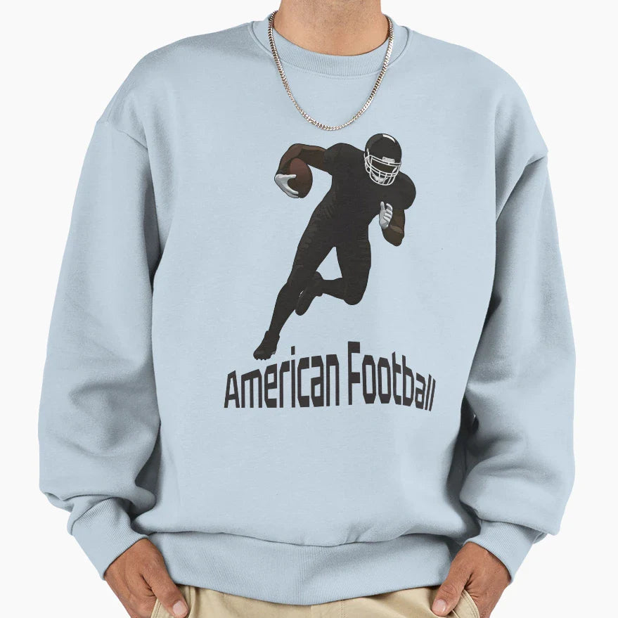American Football Player Sweatshirt - Minimalist Print Unisex