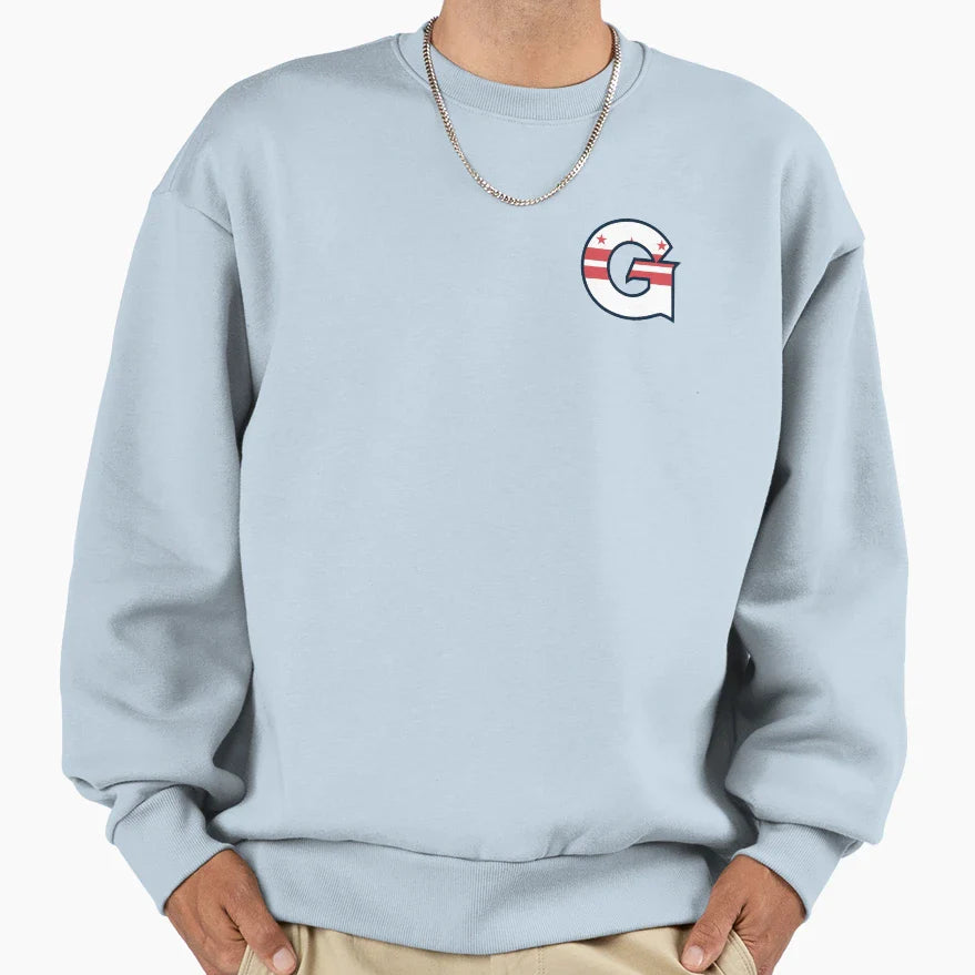 Georgetown Dc Flag Sweatshirt - Unique Graphic Unisex