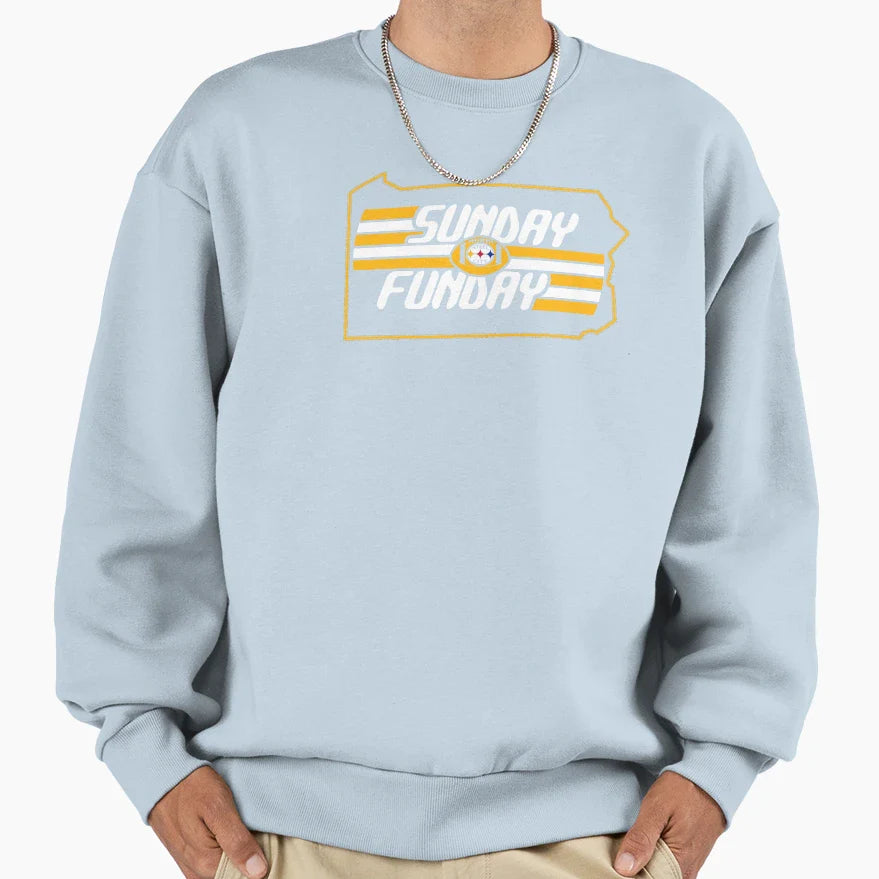 Pittsburgh Pro Football Sunday Fun Fan Sweatshirt - Streetwear Style Unisex