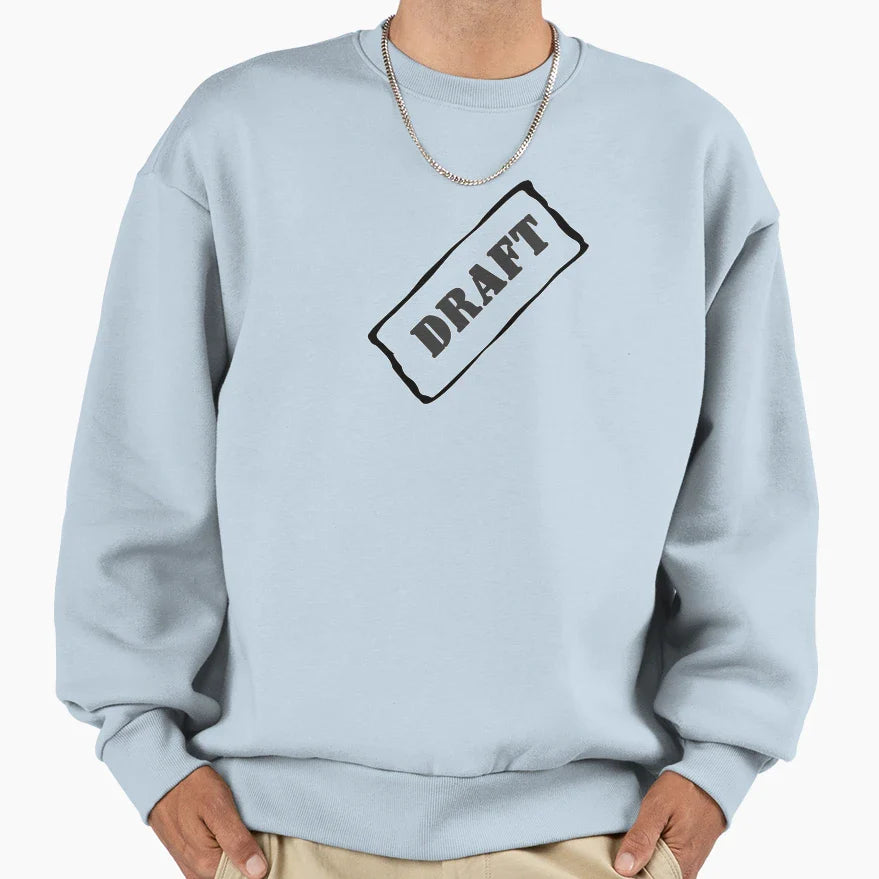 Draft Sweatshirt - Aesthetic Graphic for Adults