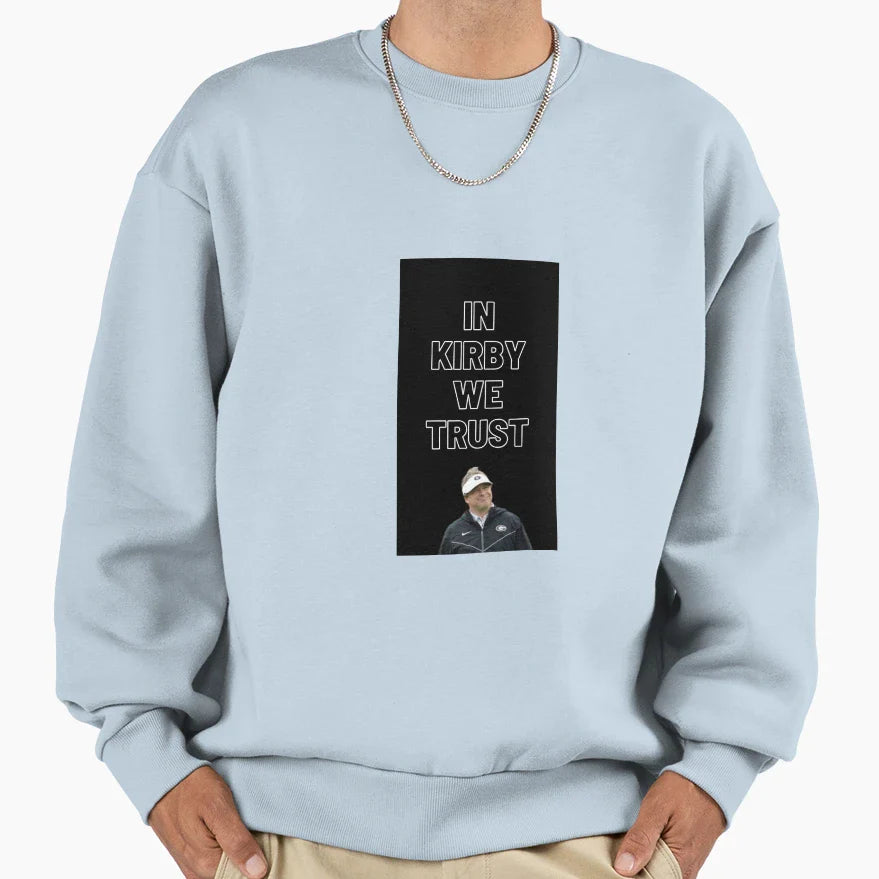 Kirby We Trust Sweatshirt - Trendy Graphic for Adults