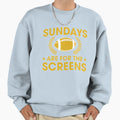 Funny Sundays Are Screens Fantasy Sweatshirt - Graphic Print Men Women