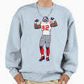 Michael Strahan Sweatshirt - Minimalist Print Men Women