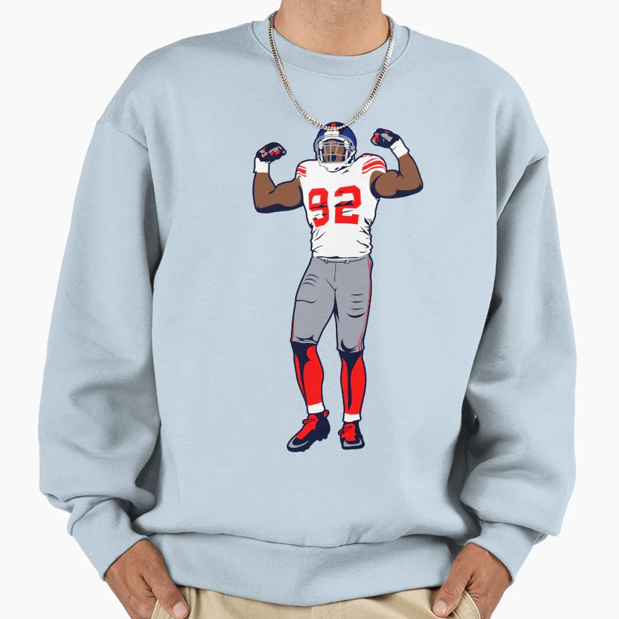 Michael Strahan Sweatshirt - Minimalist Print Men Women