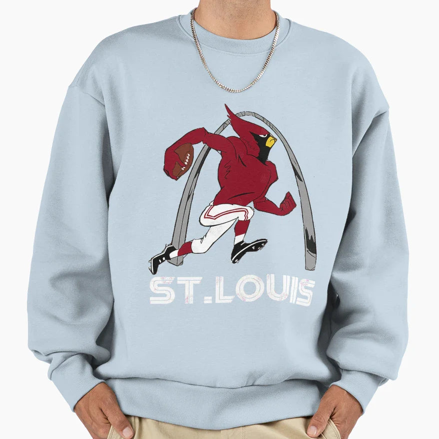Big Red Throwback Sweatshirt - Aesthetic Graphic Men Women
