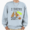 I Drink And Draft T-Shirt - Minimalist Print for Adults