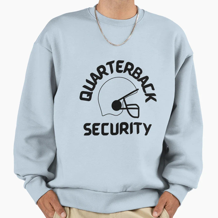 Quarterback Security Sweatshirt - Custom Art Print for Adults