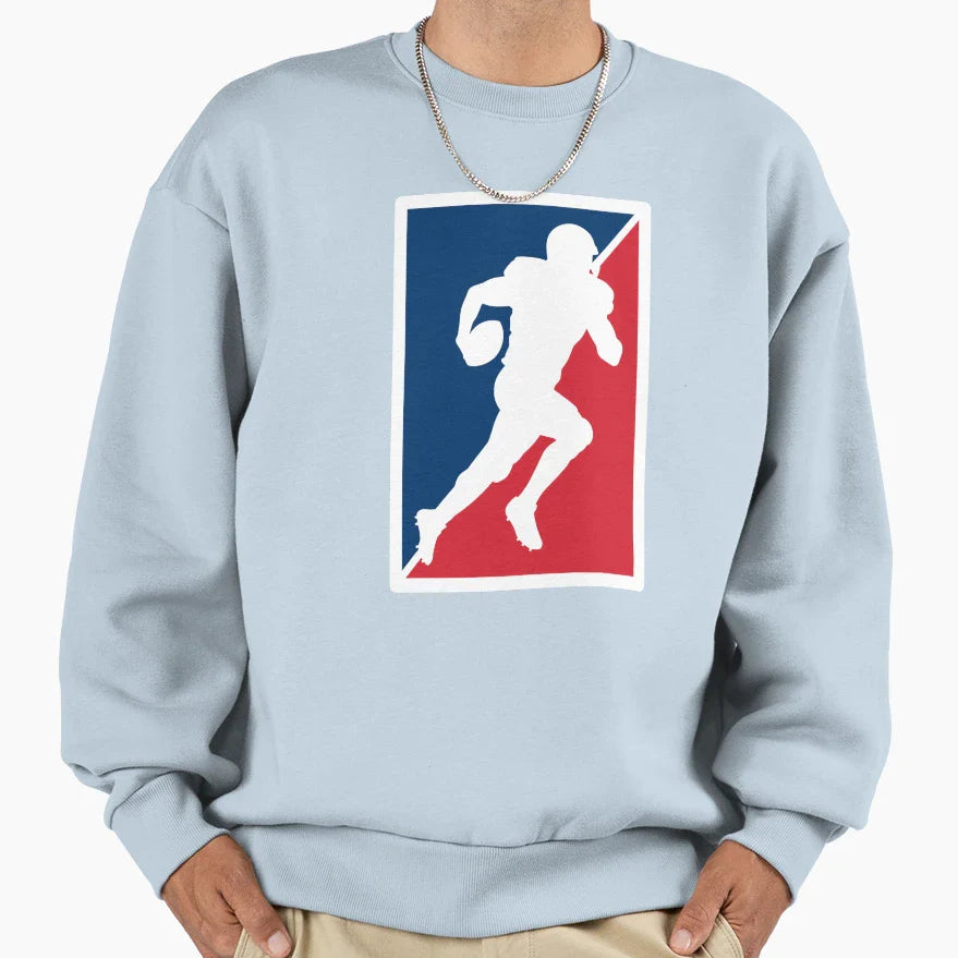 Dynamic Blue And Red Nfl American Sweatshirt - Aesthetic Graphic Men Women