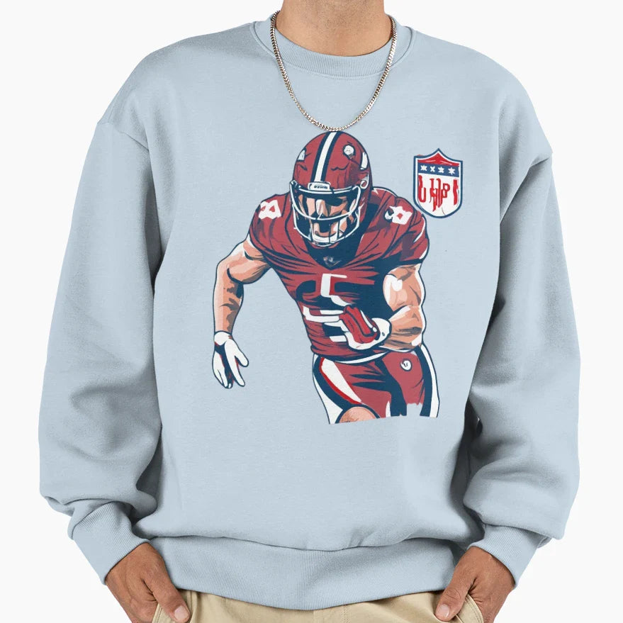 97 Player Touchdown Defensive End Sweatshirt - Minimalist Print Men Women