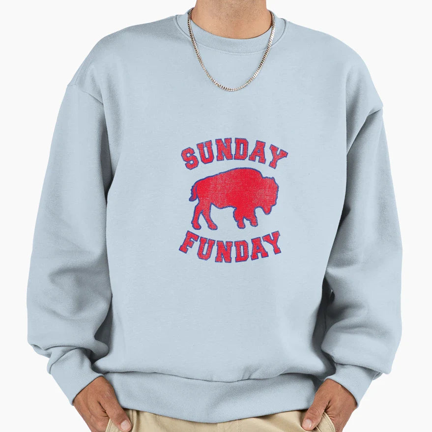 Sunday Funday 716 Buffalo New Sweatshirt - Casual Everyday Wear Unisex