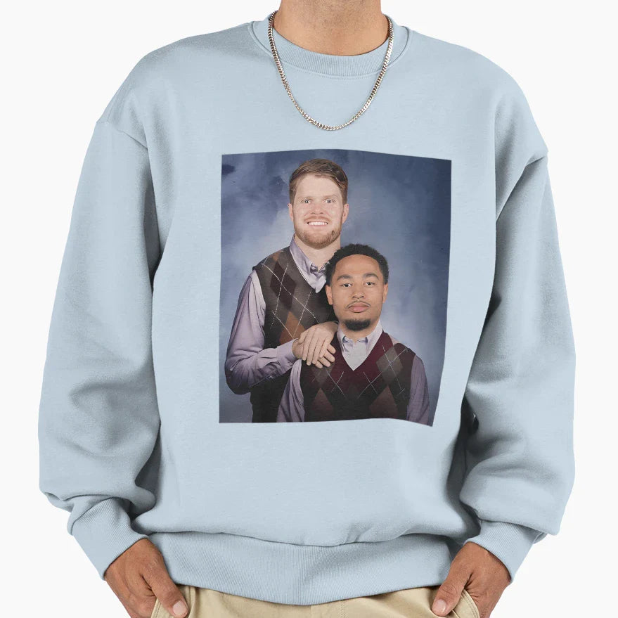 Sam Darnold Jaxon Smith Njigba Sweatshirt - Novelty Apparel for Adults