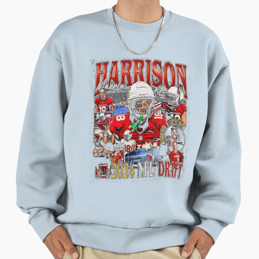Marvin Harrison Jr Bootleg Sweatshirt - Trendy Graphic Unisex