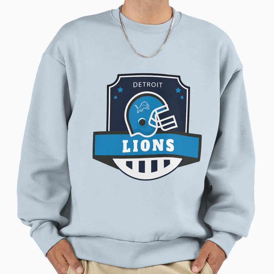 Art Detroit Lions Sweatshirt - Fun Novelty Design for Adults