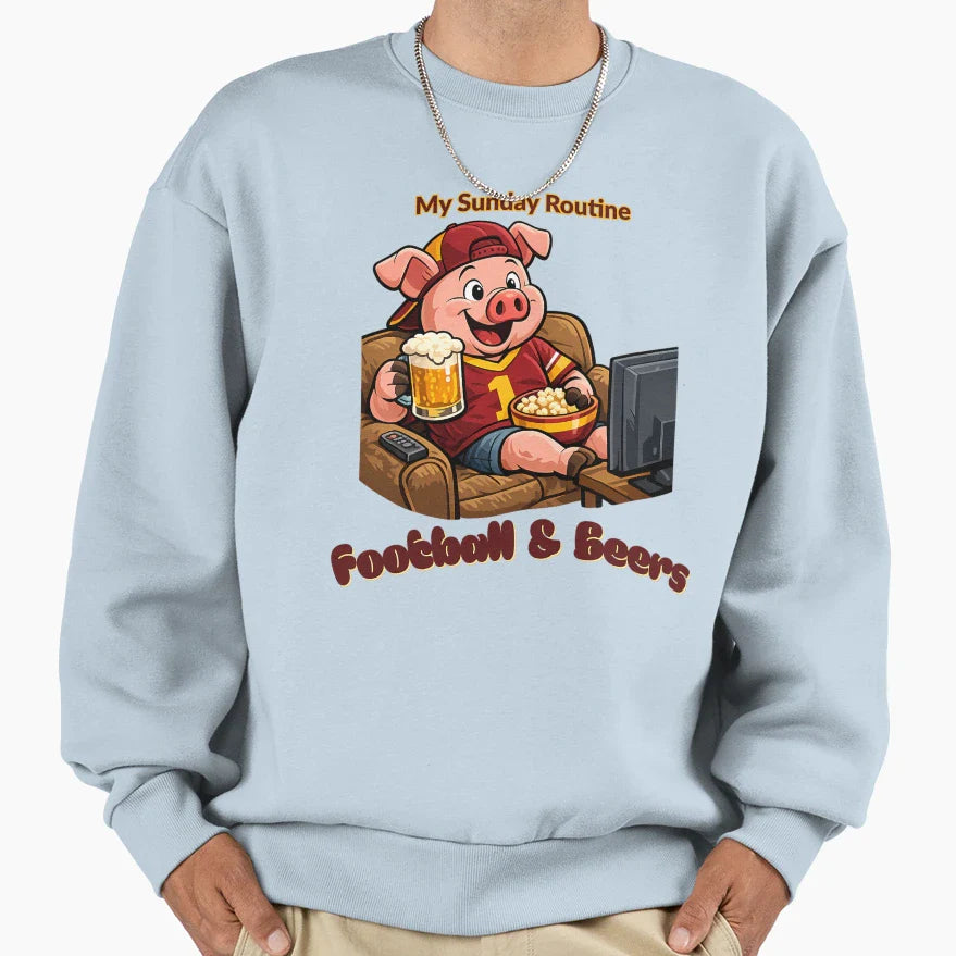 Washington Commanders Sunday Football Sweatshirt - Custom Art Print Unisex