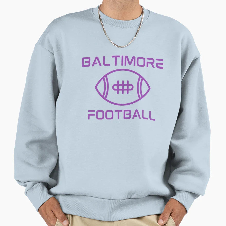 Baltimore Football 4 Sweatshirt - Minimalist Print Unisex