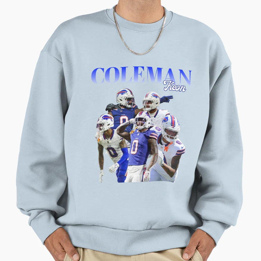 Keon Coleman Bills Sweatshirt - Minimalist Print Unisex