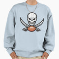 Football Skull Sweatshirt - Graphic Print Unisex