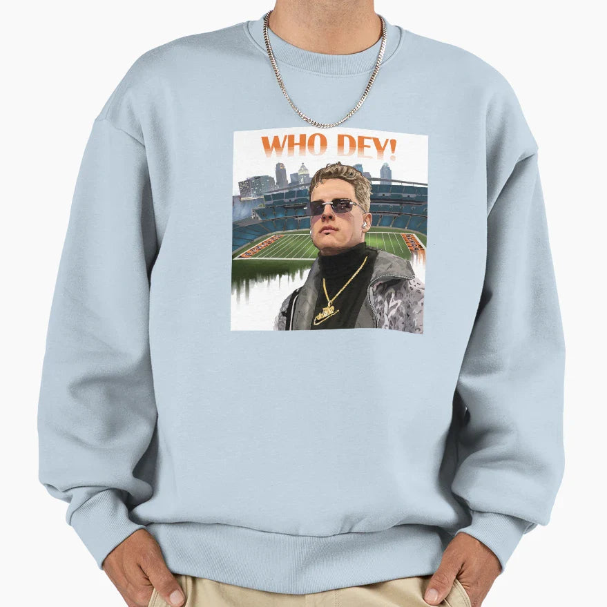 Mvp Burrow Sweatshirt - Novelty Apparel Men Women