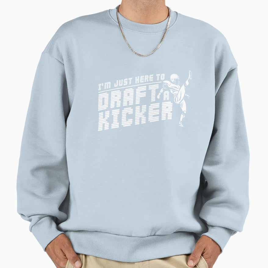 Funny Fantasy Football Just Here To Sweatshirt - Trendy Graphic Men Women