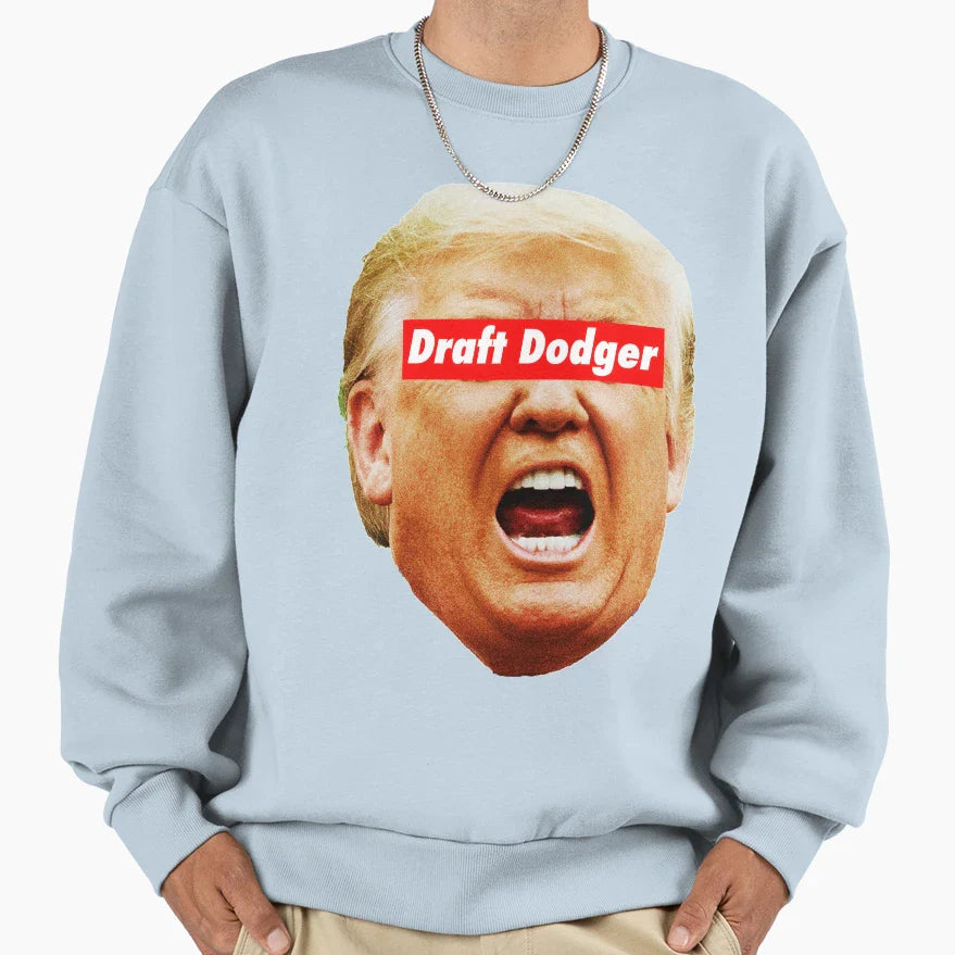 Trump Draft Dodger 1 2 Sweatshirt - Novelty Apparel for Adults