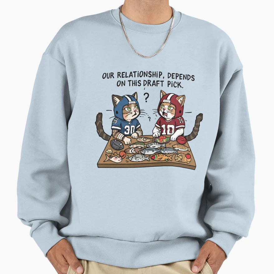Our Relationship Depends This Sweatshirt - Minimalist Print Men Women