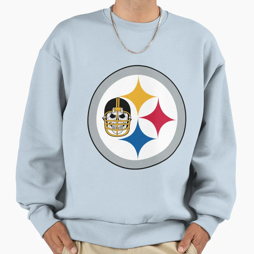 Steelers Skull Sweatshirt - Unique Graphic Men Women