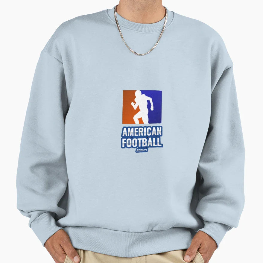 American Football Addict Sweatshirt - Aesthetic Graphic Unisex