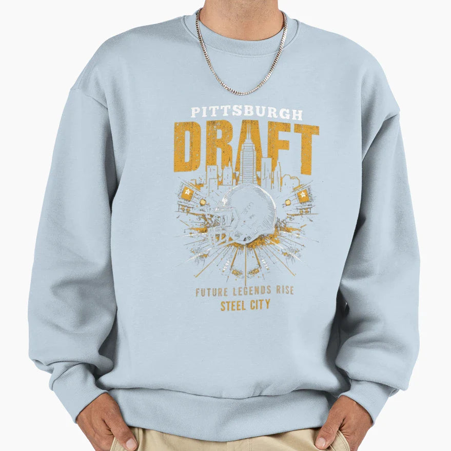 Pittsburgh Draft 2026 Football Sweatshirt - Custom Art Print Unisex