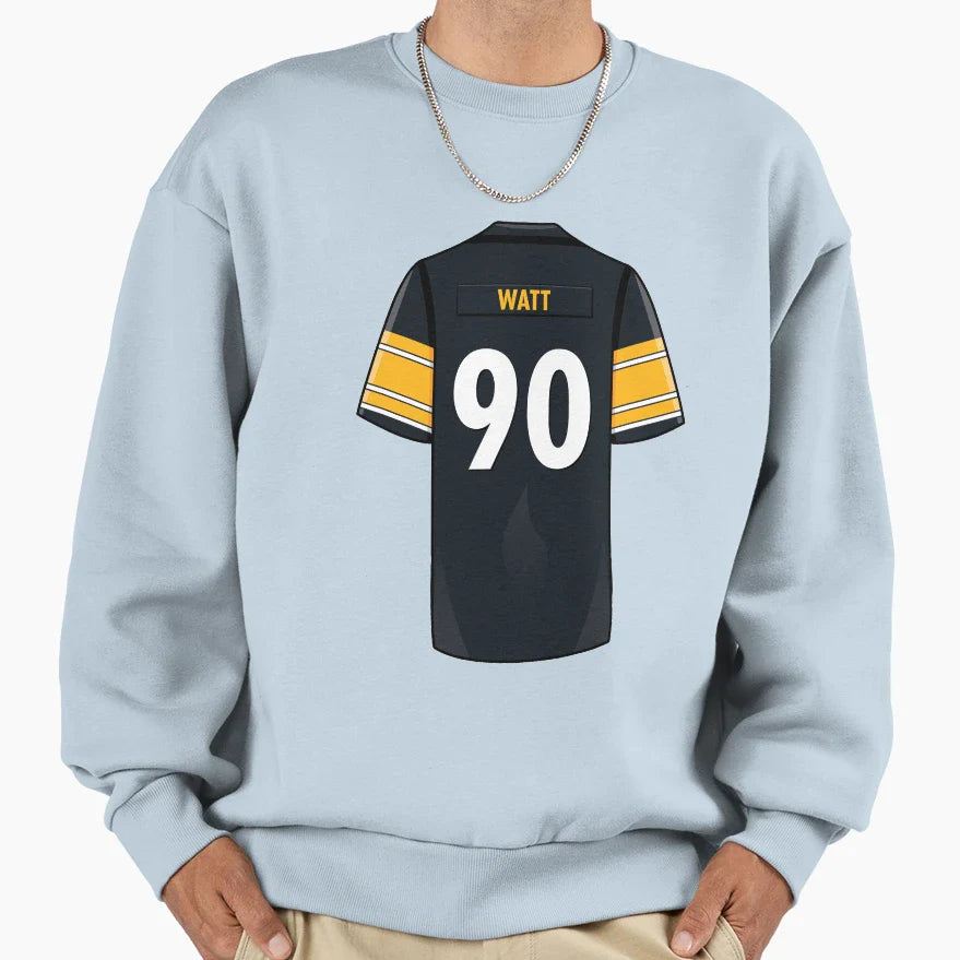 Tj Watt Jersey Sweatshirt - Unique Graphic for Adults