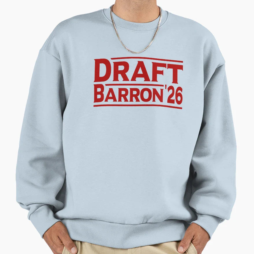 Draft Barron 2026 Military Sweatshirt - Casual Everyday Wear Men Women