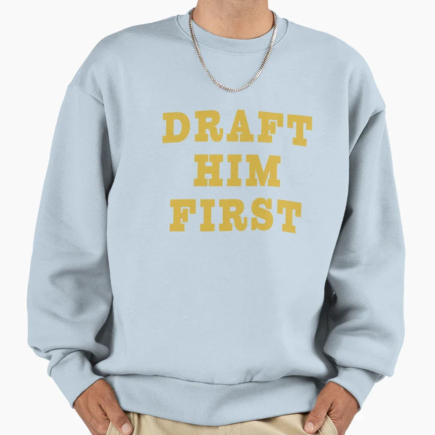 Draft Him First Political Election T-Shirt - Aesthetic Graphic Men Women
