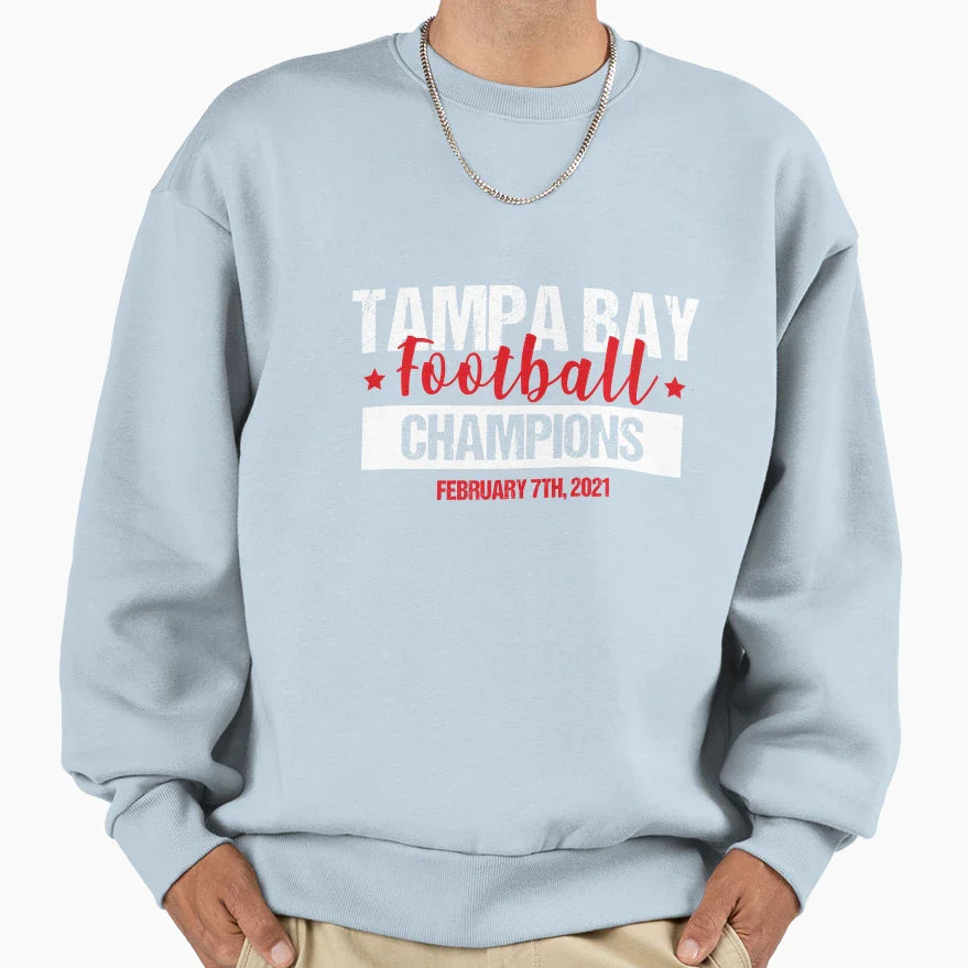 Tampa Bay Football Champions Sweatshirt - Unique Graphic Men Women