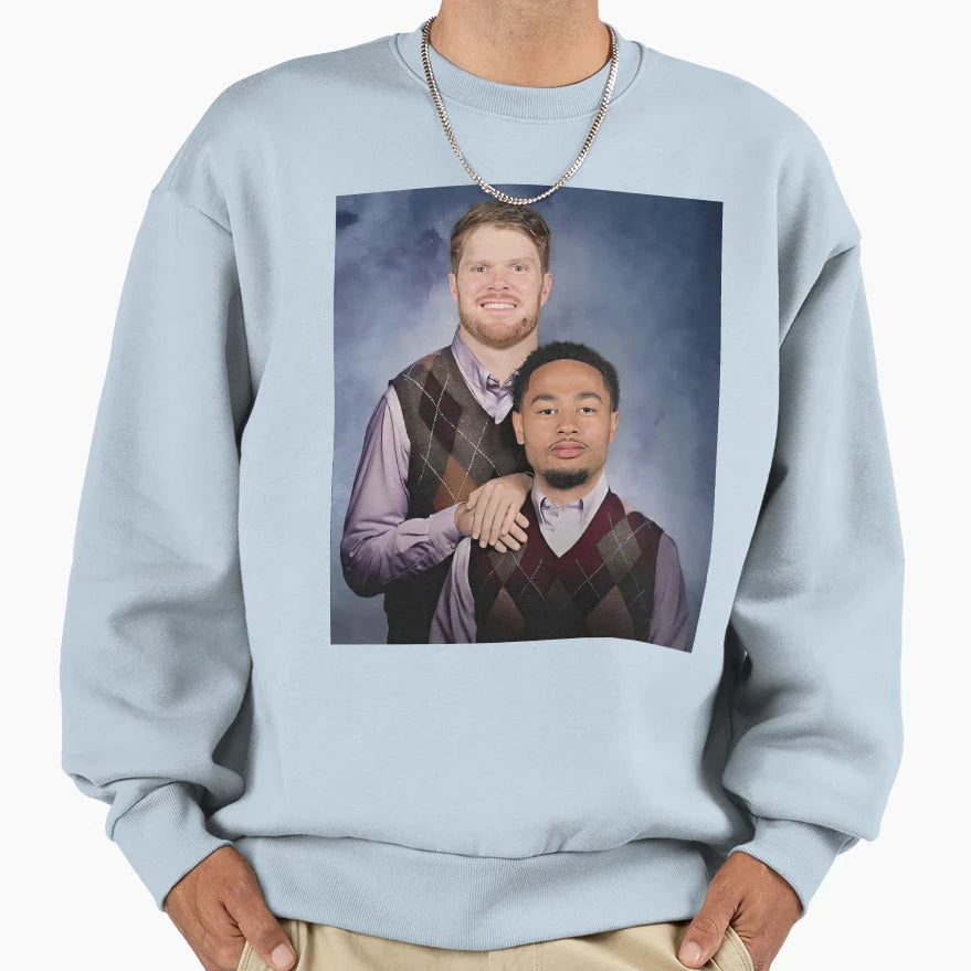 Sam Darnold Jaxon Smith Njigba Sweatshirt - Minimalist Print for Adults