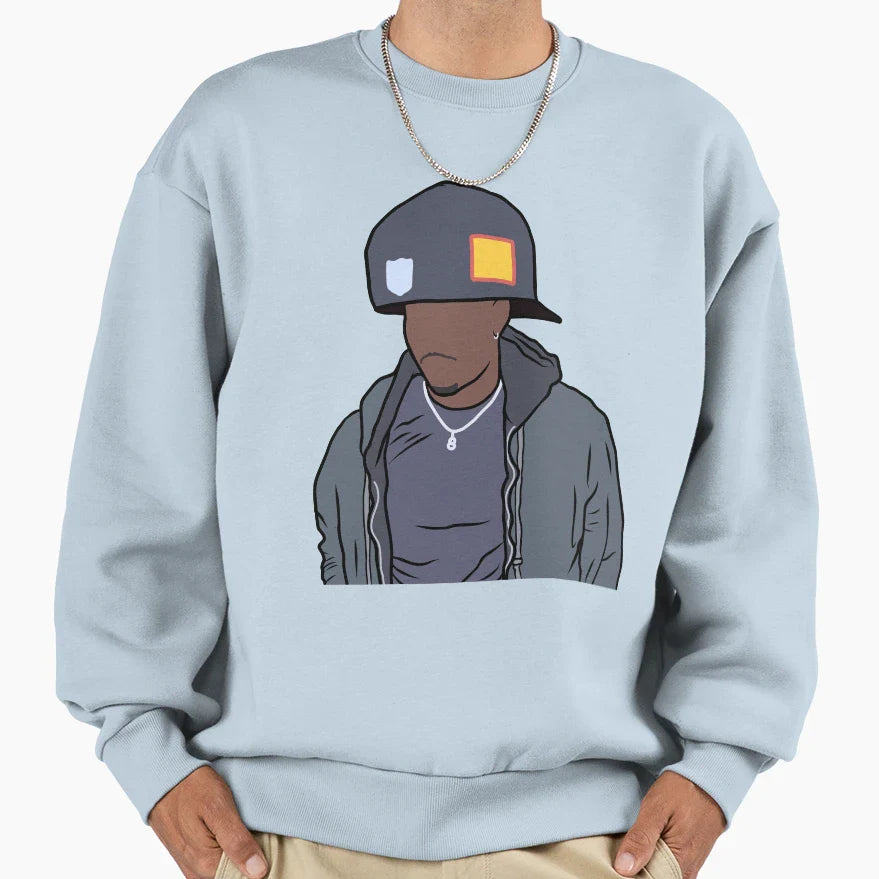 Brian Robinson Jr Big Hat Sweatshirt - Fun Novelty Design Unisex