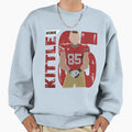 Nobrand Mens Kittle Black Red Name Number T-Shirt - Trendy Graphic Unisex