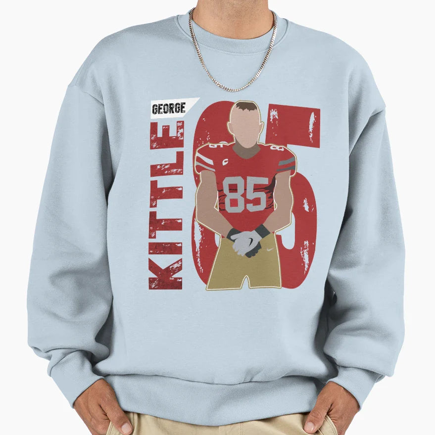 Nobrand Mens Kittle Black Red Name Number T-Shirt - Trendy Graphic Unisex