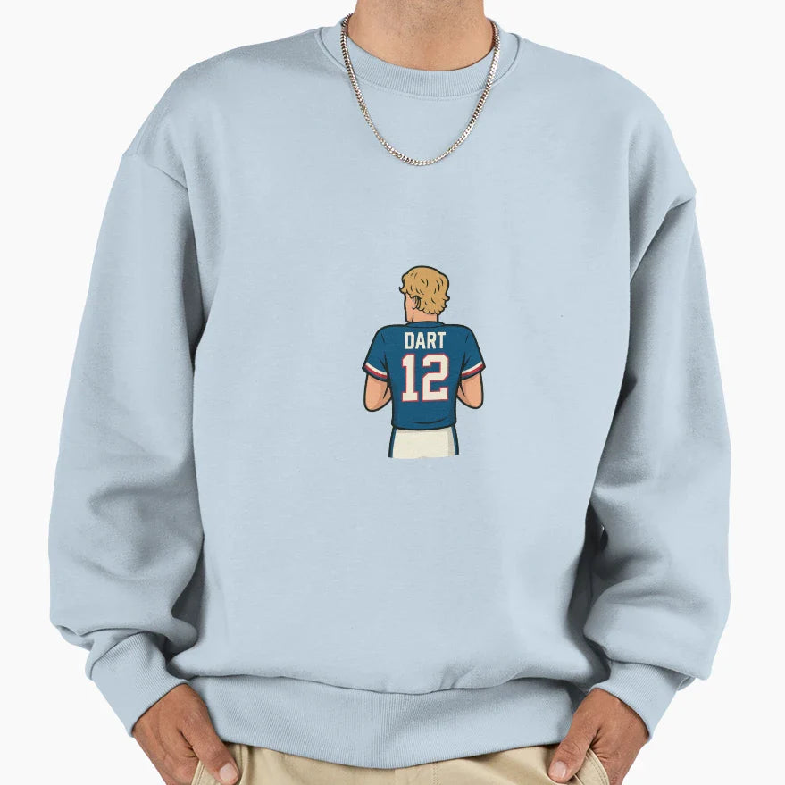 New Yorks New Quarterback Sweatshirt - Minimalist Print Men Women