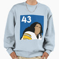 Troy Polamalu Sweatshirt - Minimalist Print for Adults