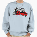 Crafty And Drafty Sweatshirt - Minimalist Print Unisex