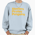 Pittsburgh Sports Teams 412 Sweatshirt - Minimalist Print Unisex