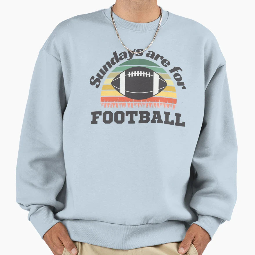 Sundays Are Football Football Sports Sweatshirt - Graphic Print Men Women