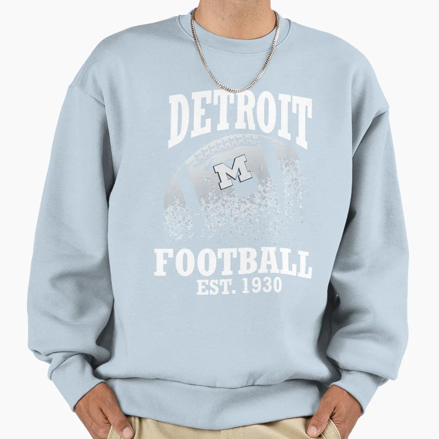 Detroit Football M Sweatshirt - Streetwear Style for Adults