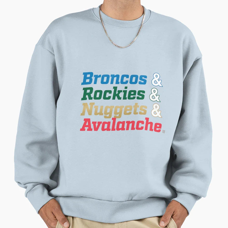 Colorado Sports Sweatshirt - Trendy Graphic Unisex