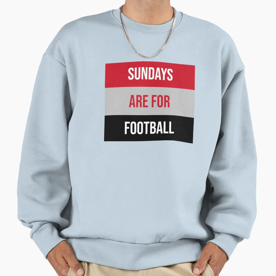 Sundays Are Football Sweatshirt - Unique Graphic for Adults