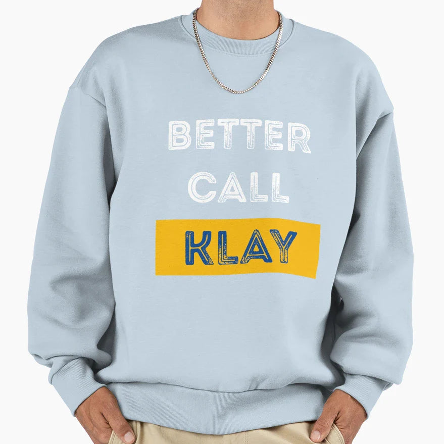 Better Call Klay Thompson Golden Sweatshirt - Unique Graphic for Adults