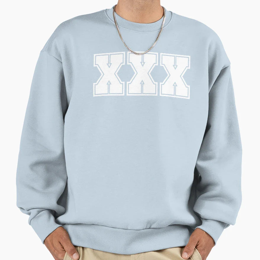 Xxx White 54 Sweatshirt - Novelty Apparel Men Women