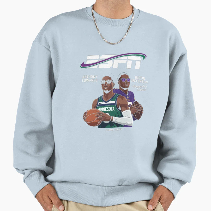 Anthony Edwards JJ Minnesota Sweatshirt - Trendy Graphic Unisex