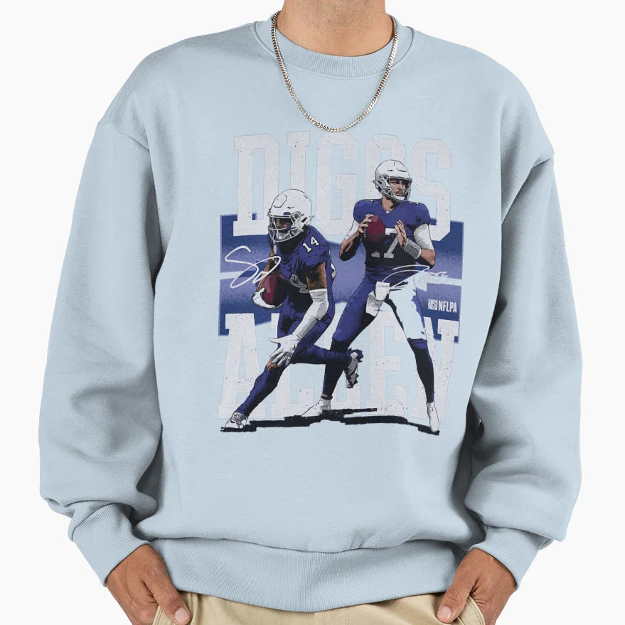 14 Player Quarterback Sports Sweatshirt - Trendy Graphic Unisex