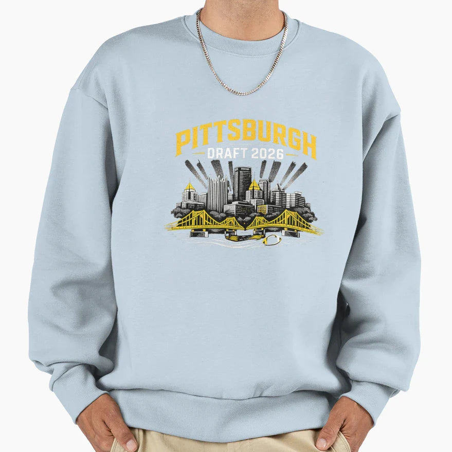 Pittsburgh Football Draft 2026 Sweatshirt - Novelty Apparel for Adults